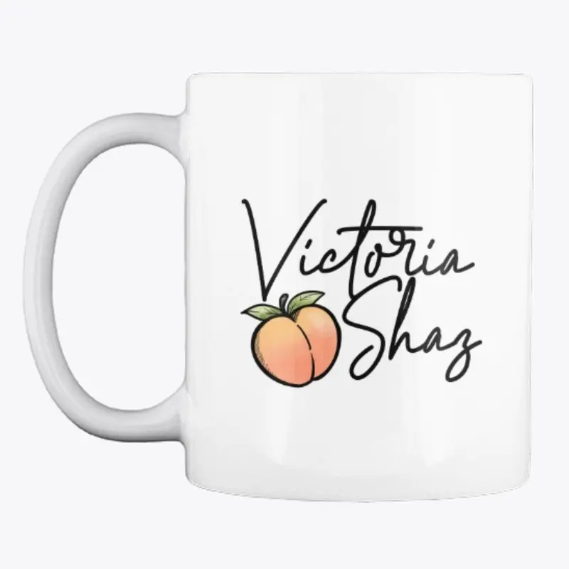 vic's peach (mug) 